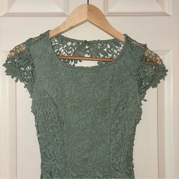 Lulus Romance Language Sage Backless Lace Dress - XS - Picture 5 of 7
